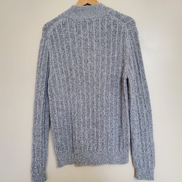 Tasso Elba 1/4 Zip Grey Sweater - Size Medium - Picture 5 of 5